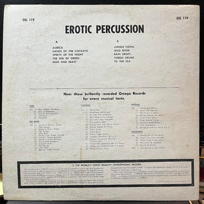 Unknown Artist - Erotic Percussion (VINYL) | Very Good Plus (VG+) Excellent (EX)