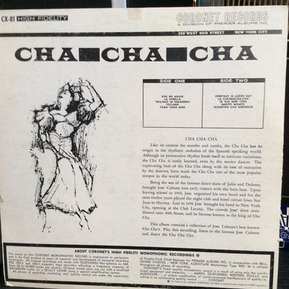 Jose Cubano And His Orchestra - Cha Cha Cha (VINYL) | Very Good Plus (VG+) Very Good Plus (VG+)