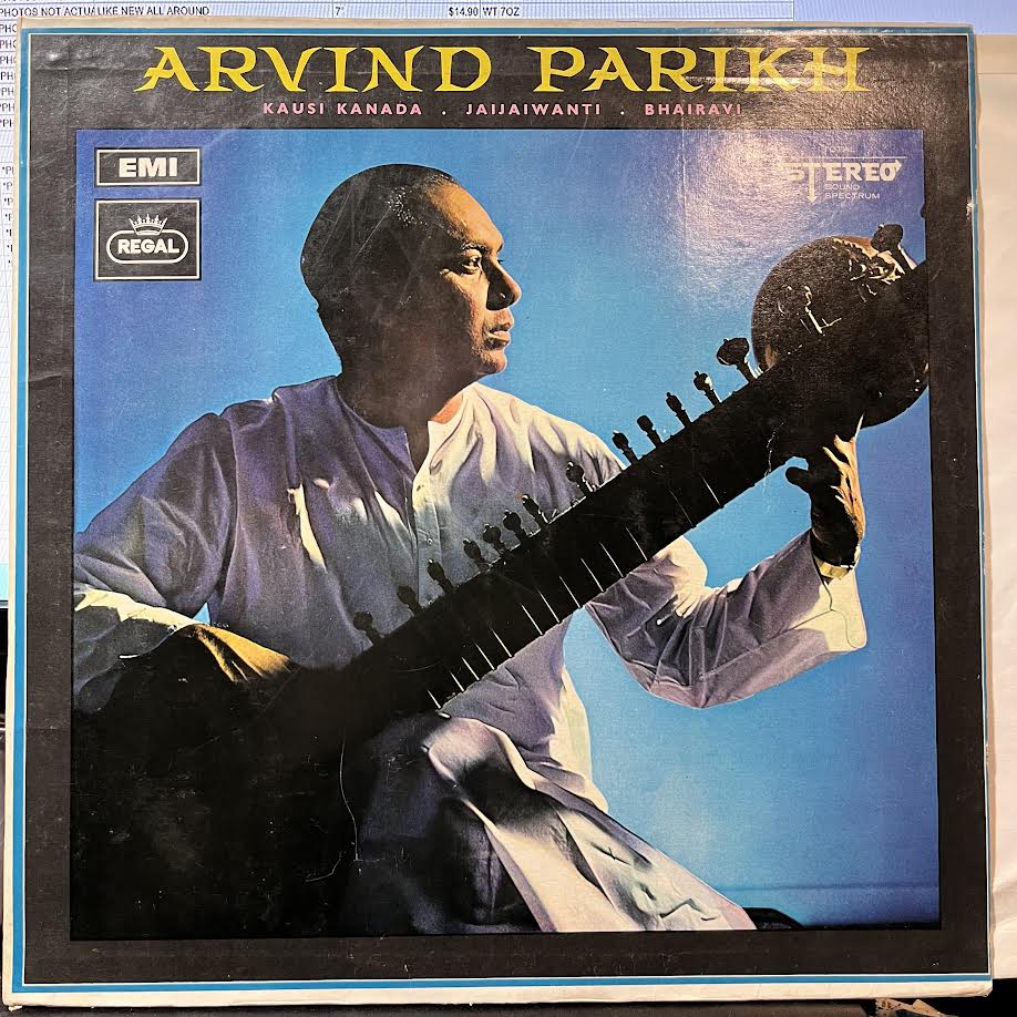 Arvind Parikh - Music Of India - Sitar Recital (VINYL) | Very Good (VG) Excellent+ (EX+)