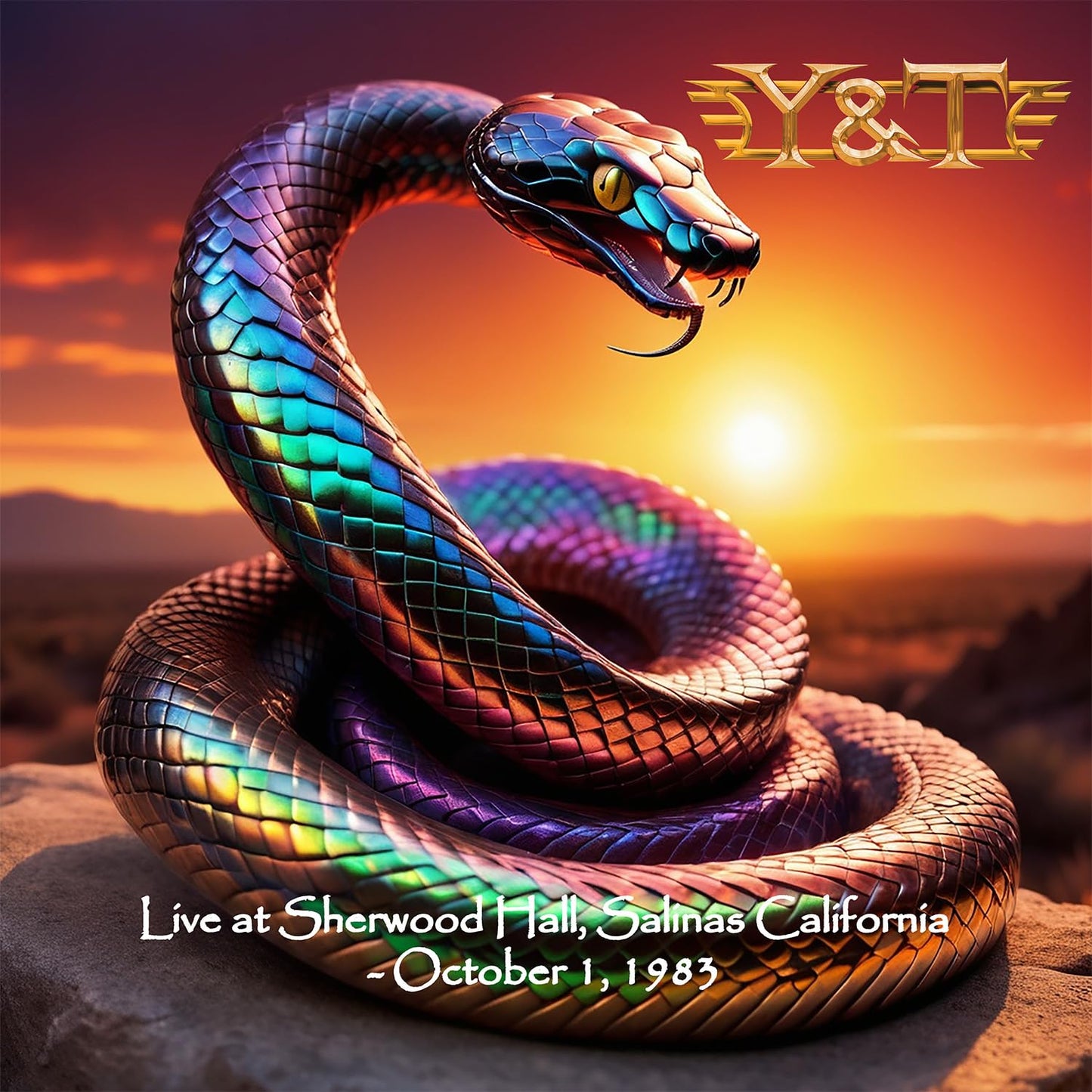 Live at Sherwood Hall, Salinas, California - October 1, 1983 (Limited Edition, Clear Tangerine with Yellow Swirl Colored Vinyl) |